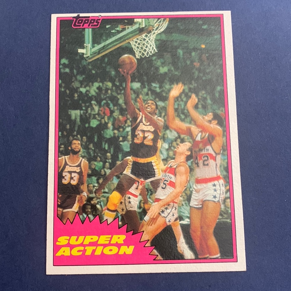 1981 Topps Magic Johnson #109 Super Action